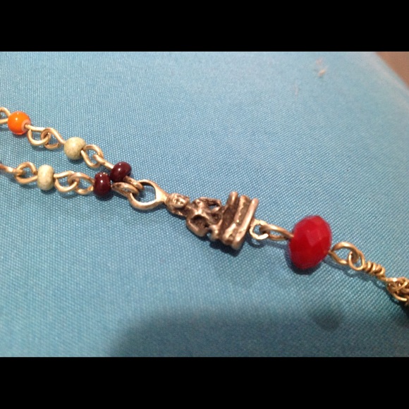 Buddha multi colored brass necklace - Picture 11 of 16